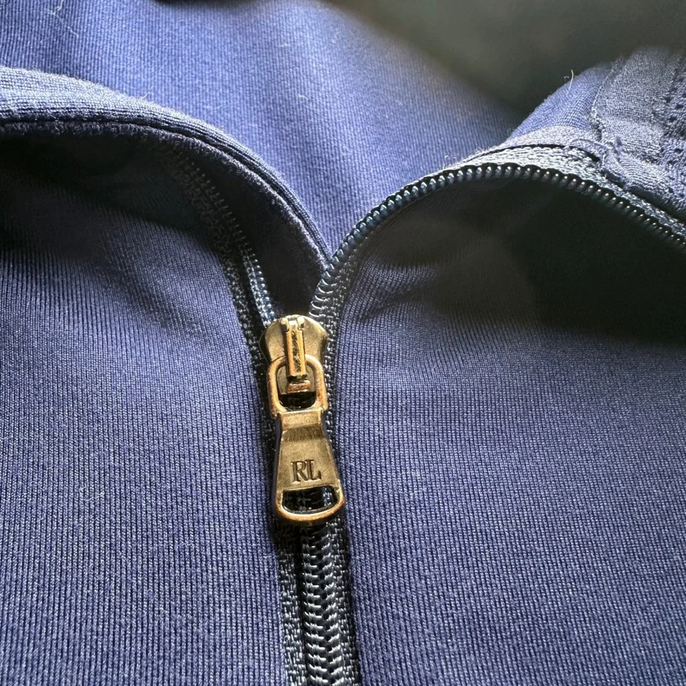 Polo Golf Ralph‎ Lauren Vest Mens XL Blue Quarter Zip Piedmont Driving Club Golf